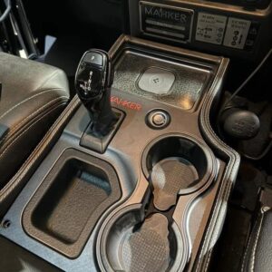 8hp Auto box billet gearbox infill  With coin tray & cup holders with wireless charging pad
