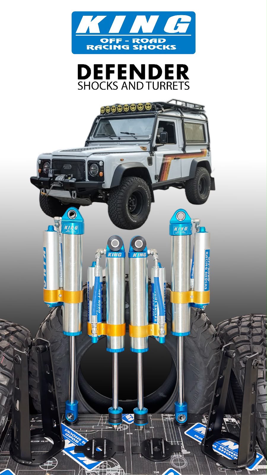 Land Rover Defender King Shocks - Image 3